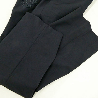 Louis Vuitton Drawstring Wool Pants Navy 46 Monogram Flower