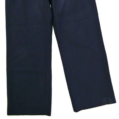 Louis Vuitton Drawstring Wool Pants Navy 46 Monogram Flower
