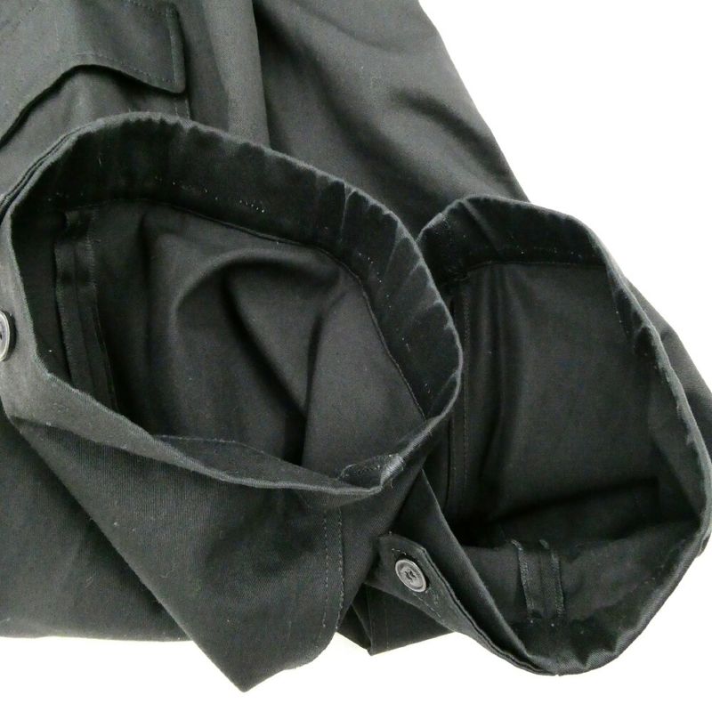 Gucci Logo Patch Wide Cargo Pants Zapro Black 44 Cotton