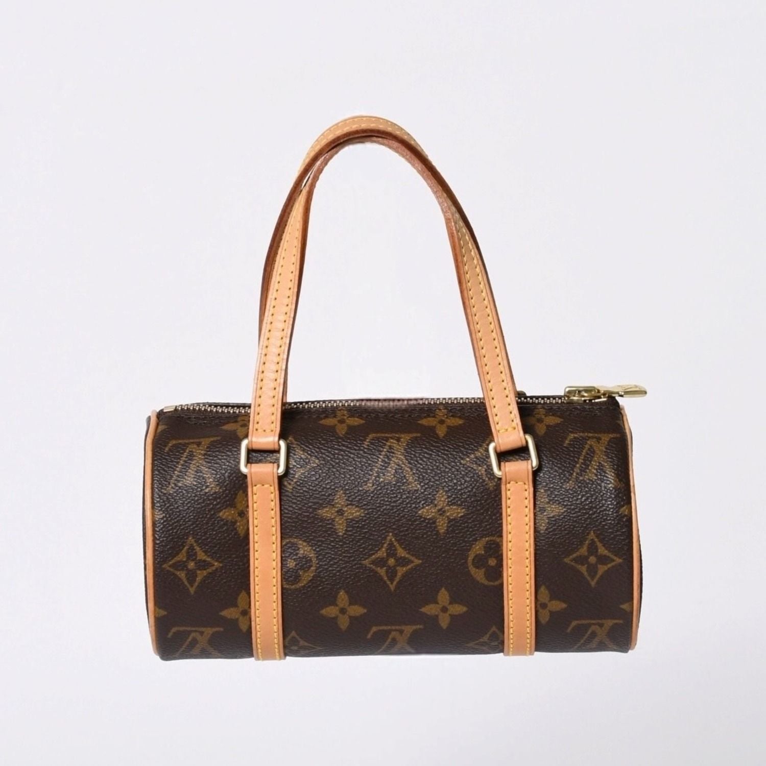 Louis Vuitton Handbag Mini Papillon 19 Monogram Brown Gold — view 2