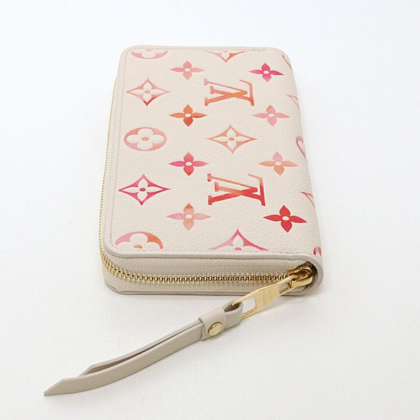 Louis Vuitton Zippy Wallet Sunrise Aquarelle Gold