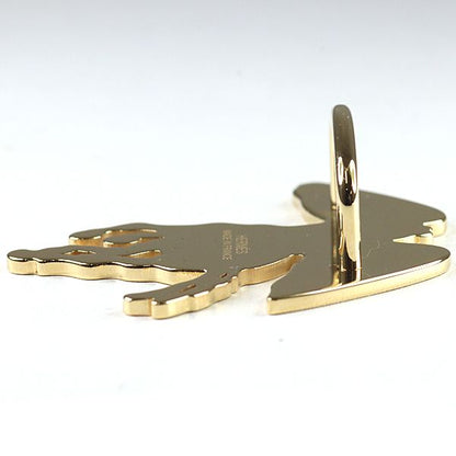 Hermes Scarf Ring Pegase Gravais Brass Permanent Yellow