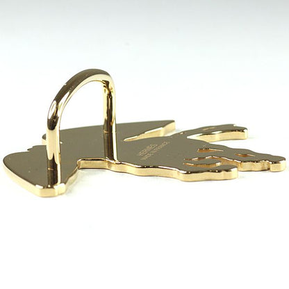 Hermes Scarf Ring Pegase Gravais Brass Permanent Yellow