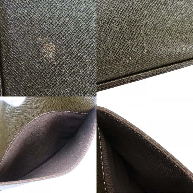 Louis Vuitton Shoulder Bag Dimitri Taiga Grizzly Brown Crossbody Casual Daily
