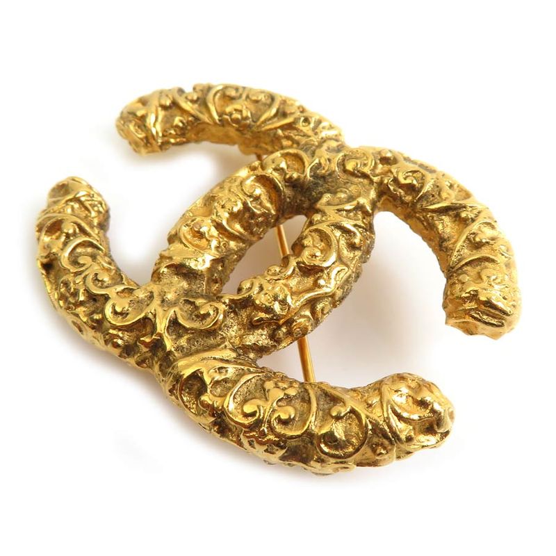 Chanel Brooch Lava Gold