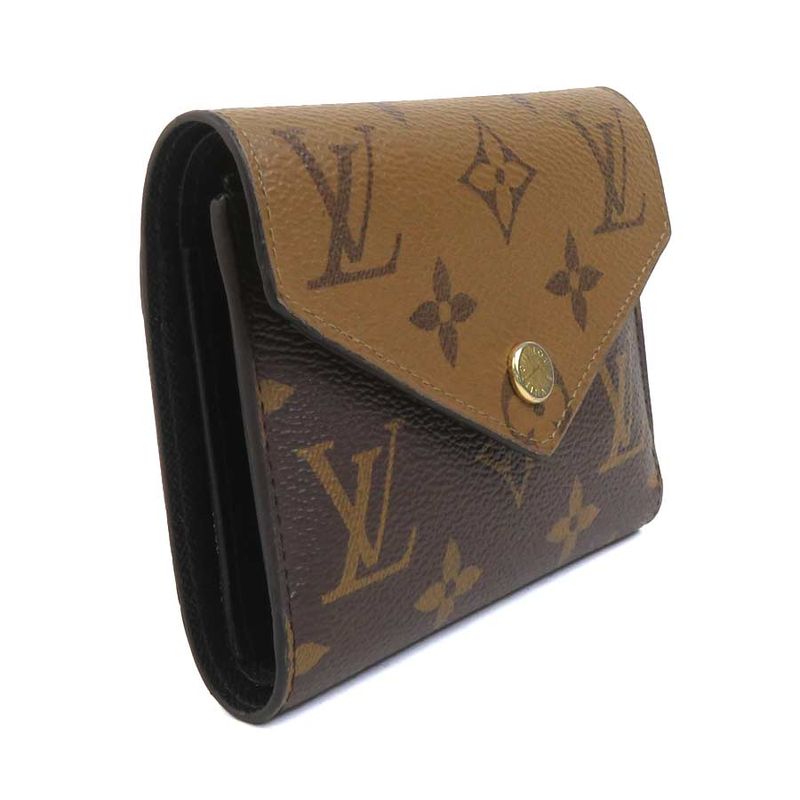 Louis Vuitton Trifold Wallet Monogram Reverse Portefeuille Victorine