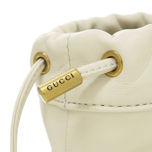 Gucci GG Marmont Quilted Mini Bucket Messenger Bag