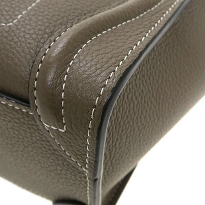 Celine Luggage Nano Drummed Calfskin Messenger Bag