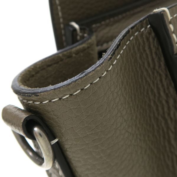 Celine Luggage Nano Drummed Calfskin Messenger Bag