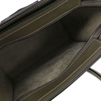 Celine Luggage Nano Drummed Calfskin Messenger Bag