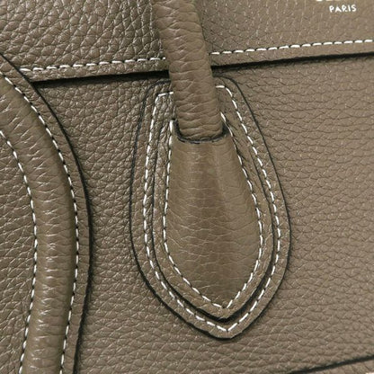 Celine Luggage Nano Drummed Calfskin Messenger Bag