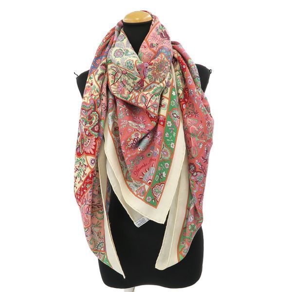 Hermes Carre Geant Cashmere Silk Scarf