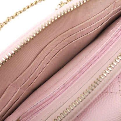 Chanel Quilted Caviar Chain Wallet