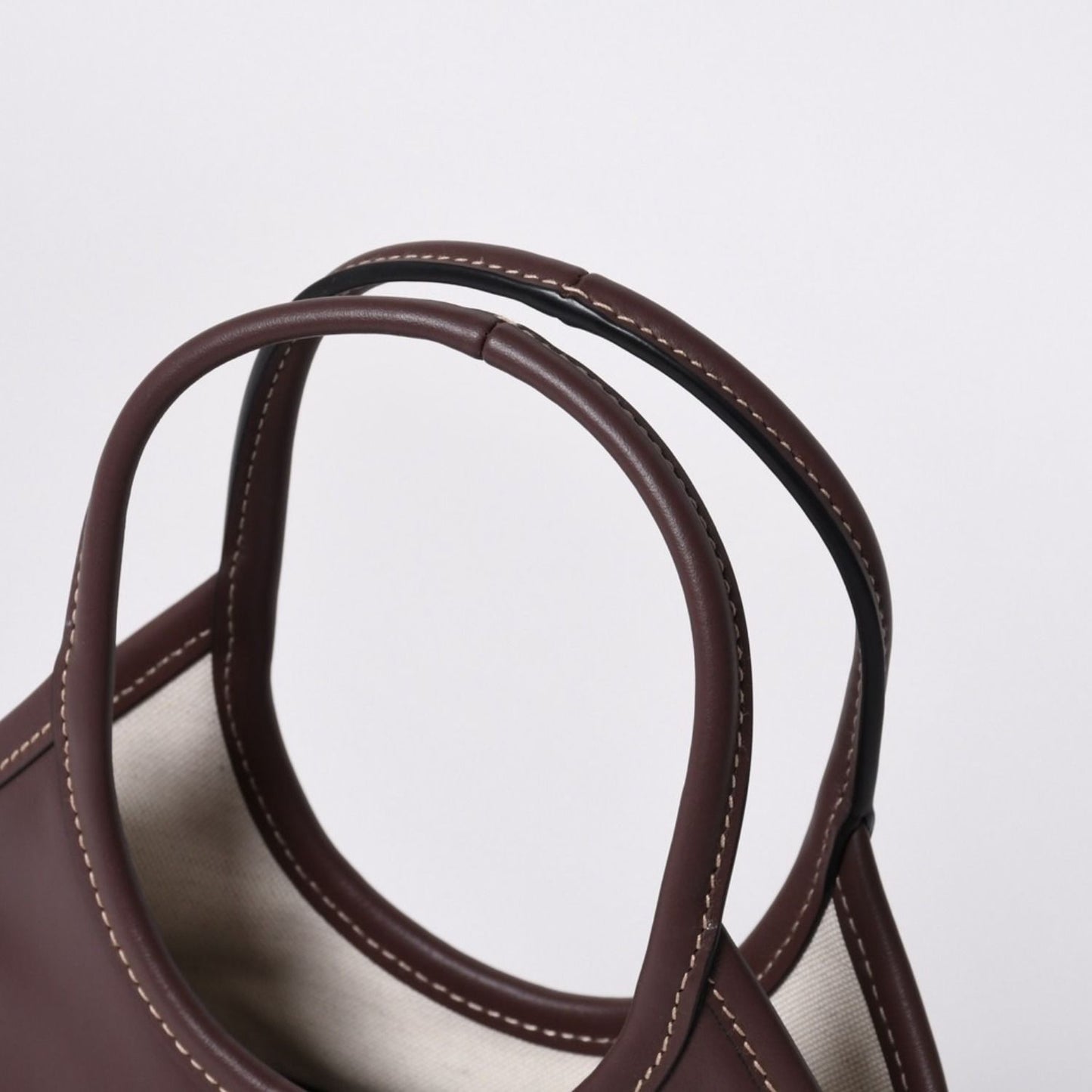 Miu Miu Ivy Mini Way Bag Calfskin Logo Patch Brown Gold — view 8