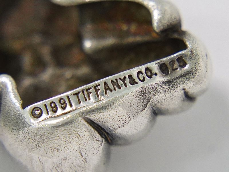 Tiffany & Co Teddy Bear Motif 925 Necklace Pendant Silver