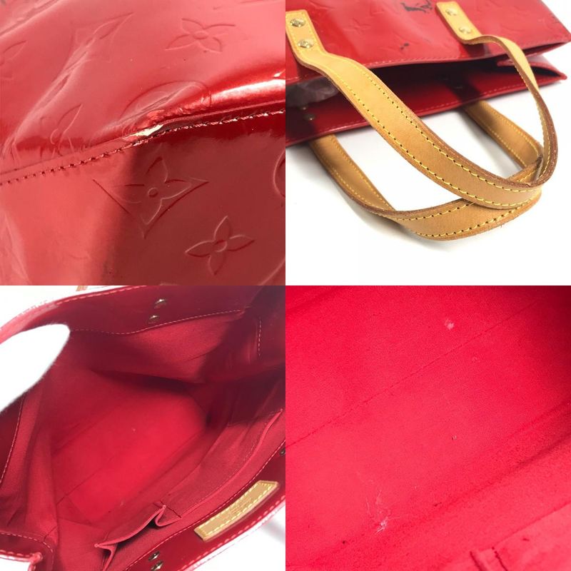Louis Vuitton Shoulder Bag Reed MM Monogram Vernis Canvas Rouge Red