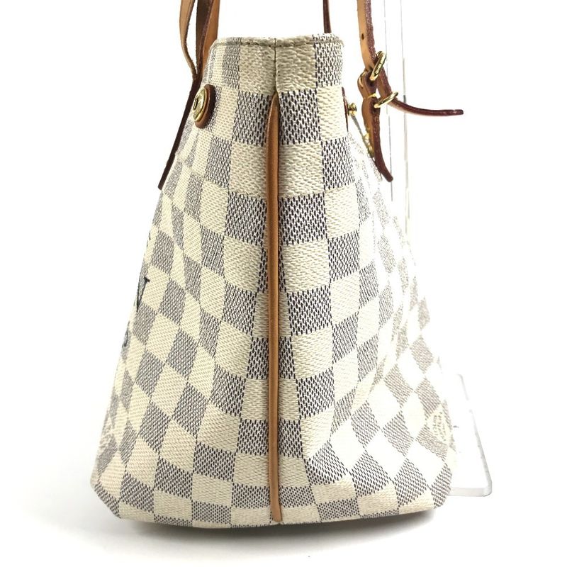 Louis Vuitton Shoulder Bag Cabas PM Damier Azur Canvas White