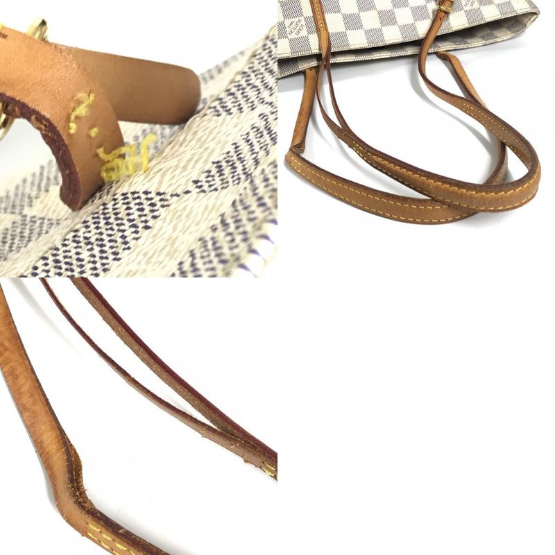 Louis Vuitton Shoulder Bag Cabas PM Damier Azur Canvas White