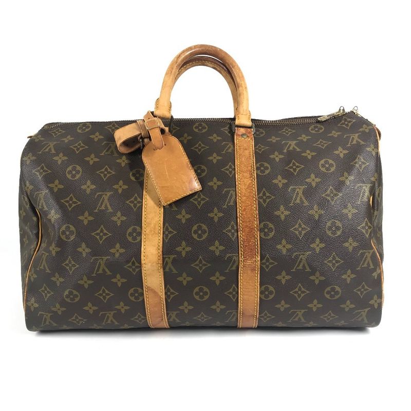 Louis Vuitton Boston Bag Keepall 45 Monogram Canvas Brown