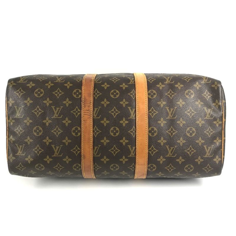 Louis Vuitton Boston Bag Keepall 45 Monogram Canvas Brown