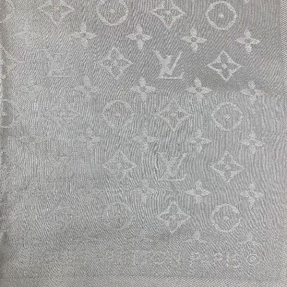 Louis Vuitton Shawl Monogram Silk Beige Scarf