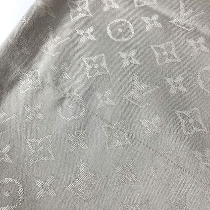 Louis Vuitton Shawl Monogram Silk Beige Scarf