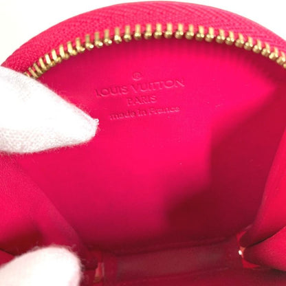 Louis Vuitton Coin Case Porte Monet Chapeau Monogram Vernis Canvas Pink