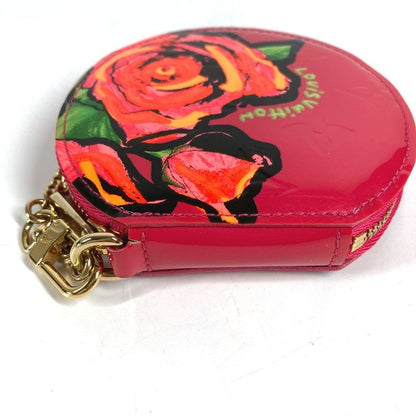 Louis Vuitton Coin Case Porte Monet Chapeau Monogram Vernis Canvas Pink