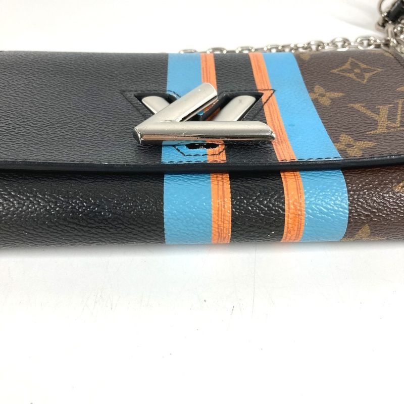 Hermes Wallet Portefeuille Twist Monogram Canvas Brown