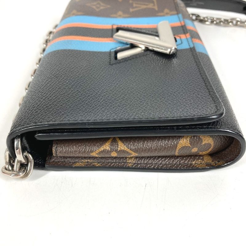 Hermes Wallet Portefeuille Twist Monogram Canvas Brown