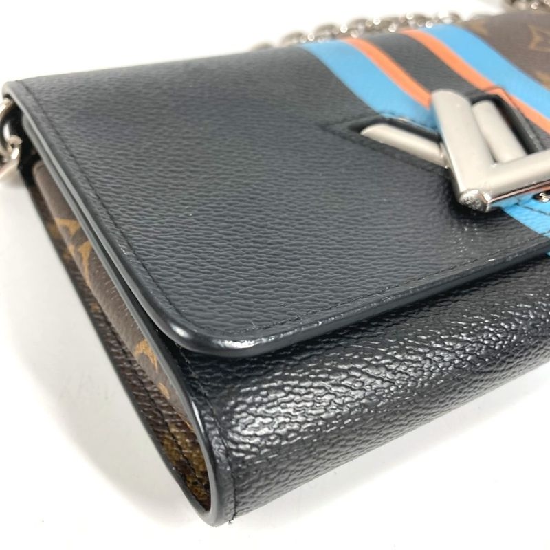 Hermes Wallet Portefeuille Twist Monogram Canvas Brown