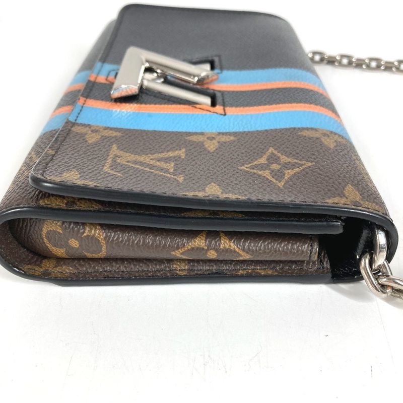 Hermes Wallet Portefeuille Twist Monogram Canvas Brown