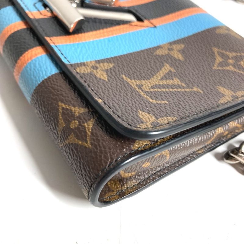 Hermes Wallet Portefeuille Twist Monogram Canvas Brown
