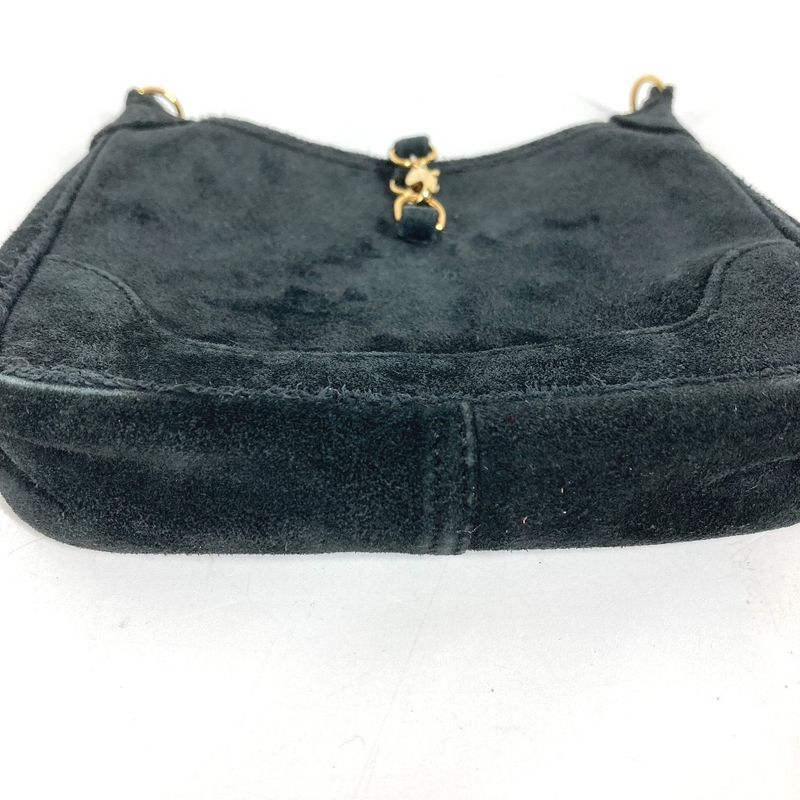 Hermes Shoulder Bag Mini Trim Dobris Black