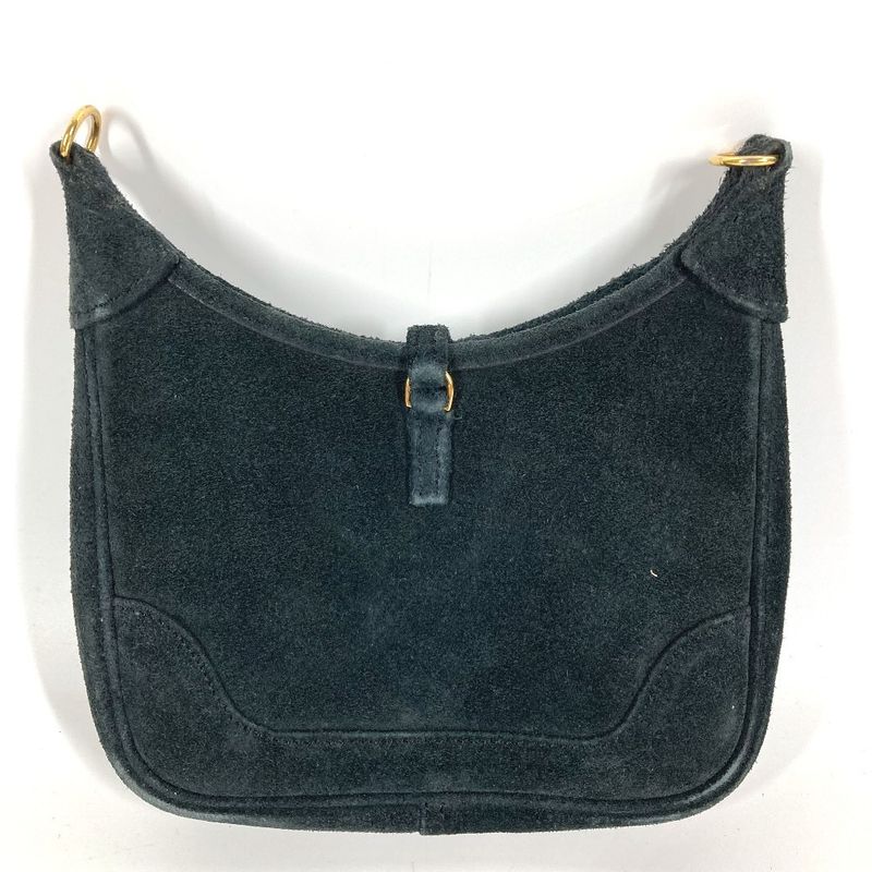 Hermes Shoulder Bag Mini Trim Dobris Black