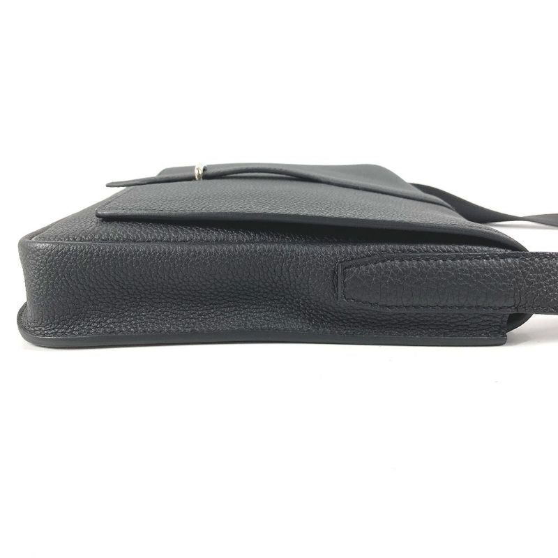 Hermes Shoulder Bag Steve Light Junior Togo Black