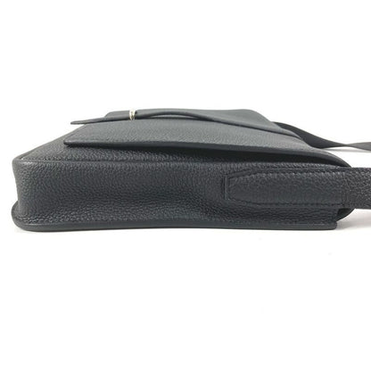 Hermes Shoulder Bag Steve Light Junior Togo Black