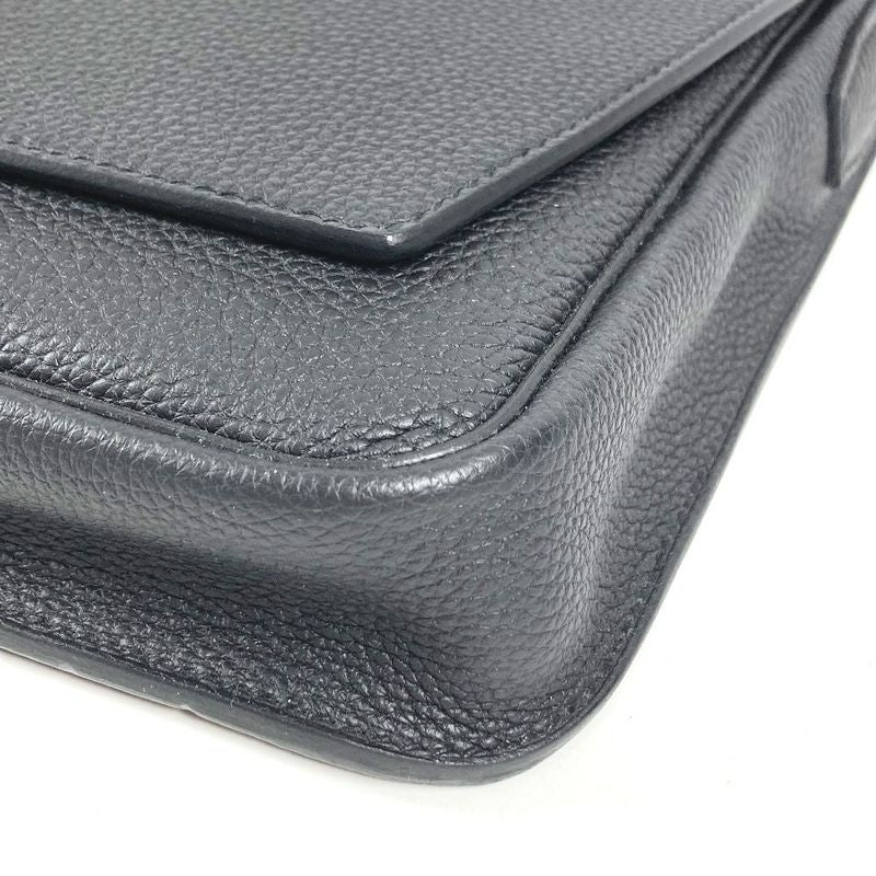 Hermes Shoulder Bag Steve Light Junior Togo Black