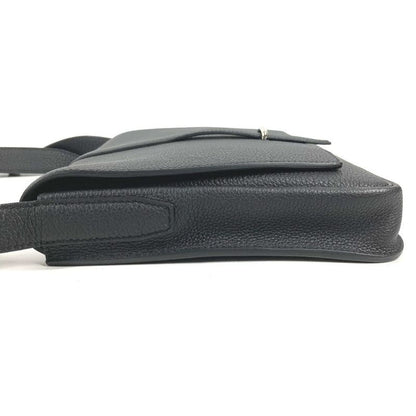 Hermes Shoulder Bag Steve Light Junior Togo Black