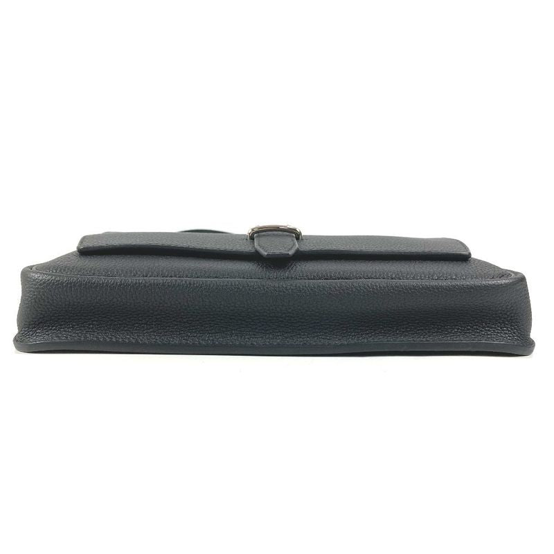 Hermes Shoulder Bag Steve Light Junior Togo Black