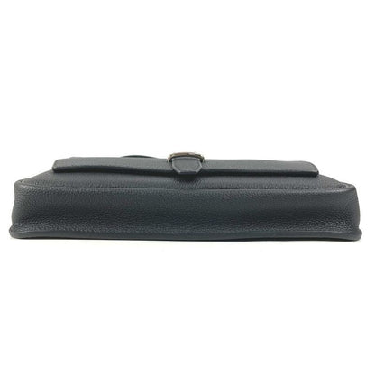 Hermes Shoulder Bag Steve Light Junior Togo Black