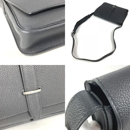 Hermes Shoulder Bag Steve Light Junior Togo Black