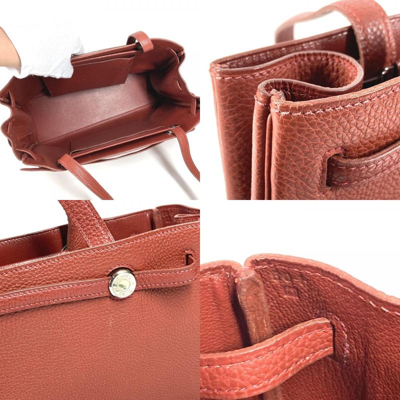 Hermes Shoulder Bag Cabana Leather Brown