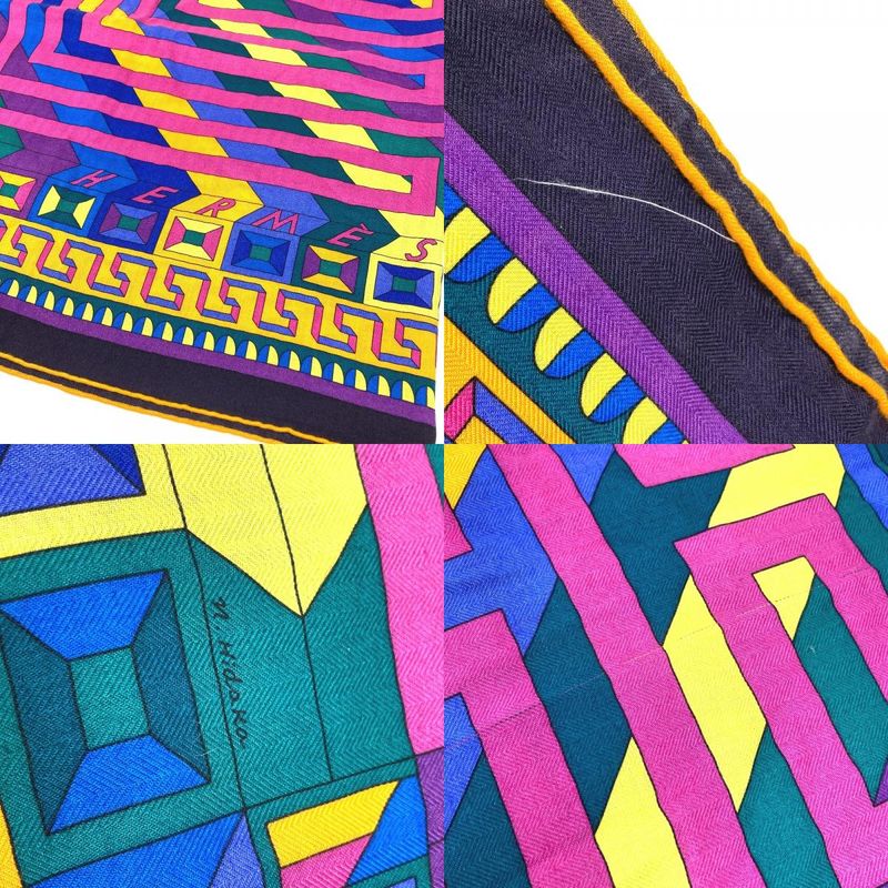 Hermes Scarf Carre Geant 140 Cashmere Multicolor