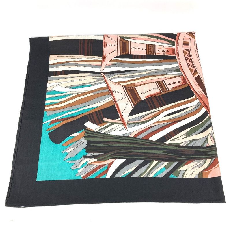 Hermes Scarf Carre Geant 140 Cashmere Black