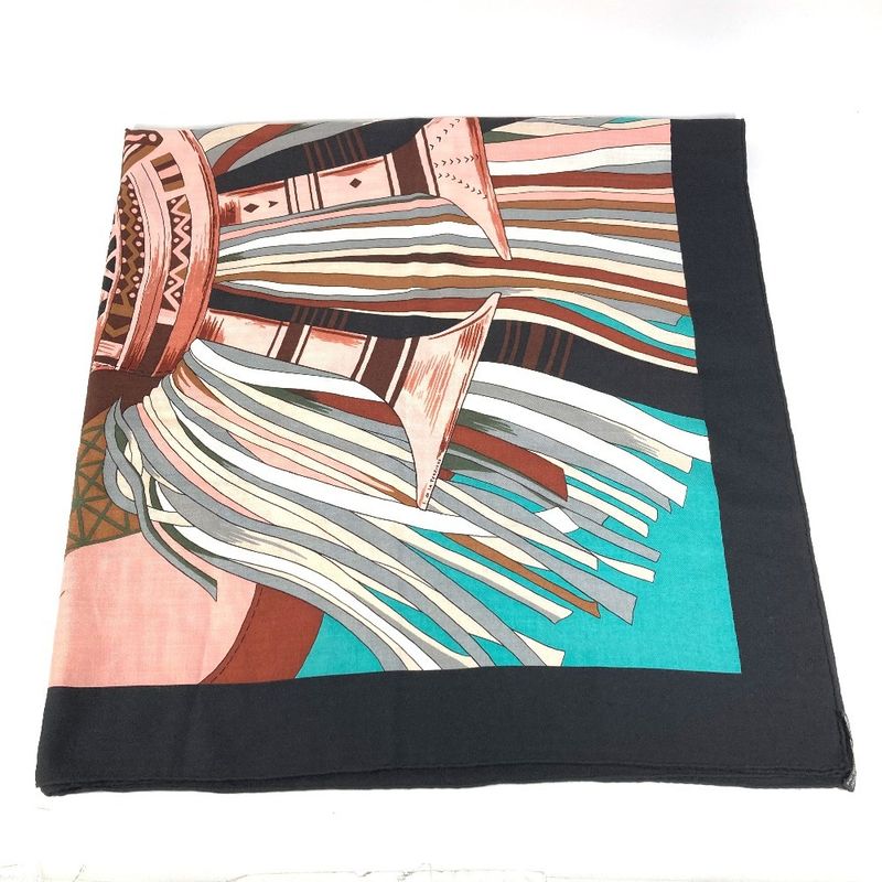 Hermes Scarf Carre Geant 140 Cashmere Black