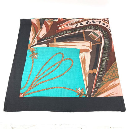 Hermes Scarf Carre Geant 140 Cashmere Black