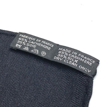 Hermes Scarf Carre Geant 140 Cashmere Black