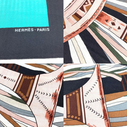 Hermes Scarf Carre Geant 140 Cashmere Black