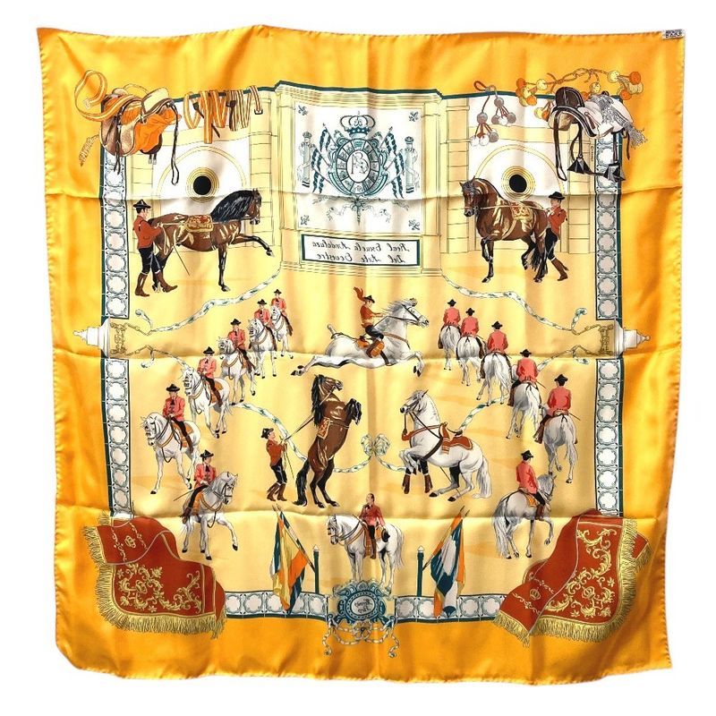 Hermes Scarf Carre 90 Silk Orange